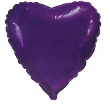 Serce jednokolorowy balon foliowy 18 cali