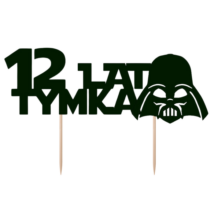 Topper na tort PERSONALIZOWANY Gwiezdne Wojny Darth Vader