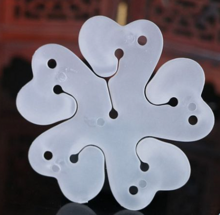 Łącznik klips do balonów, dekoracji balonowych KWIATEK 1 szt.