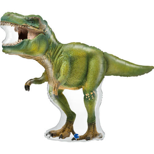 Dinozaur realistyczny zielony balon foliowy 37 cali