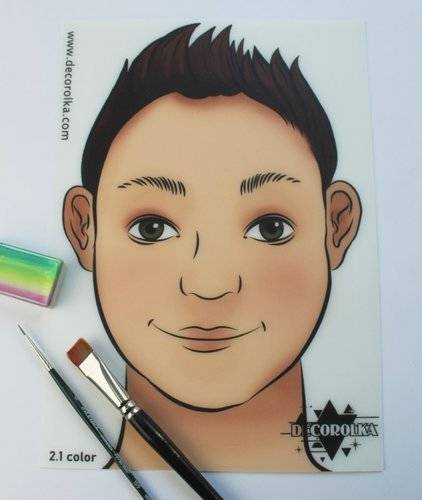 Mata treningowa do malowania twarzy A4 2.1 color