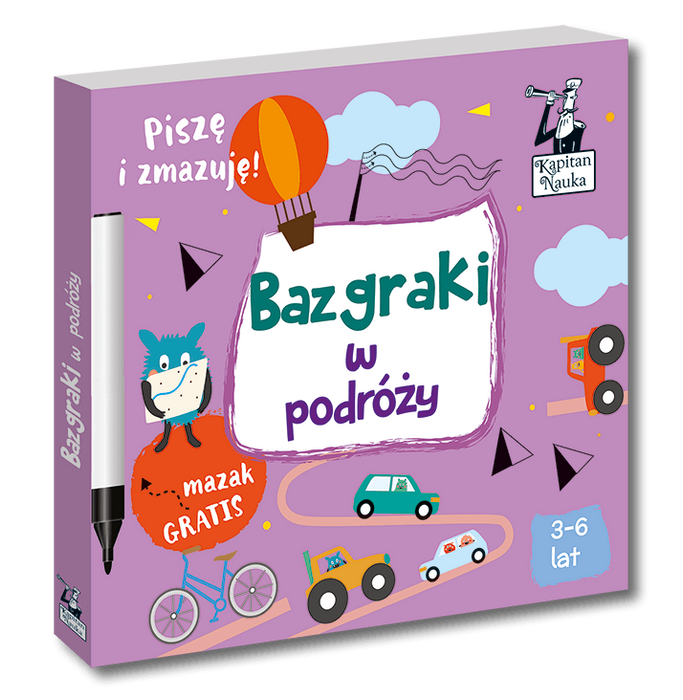 BAZGRAKI W PODRÓŻY (3-6 LAT) KSIĄŻKA + MAZAK KAPITAN NAUKA