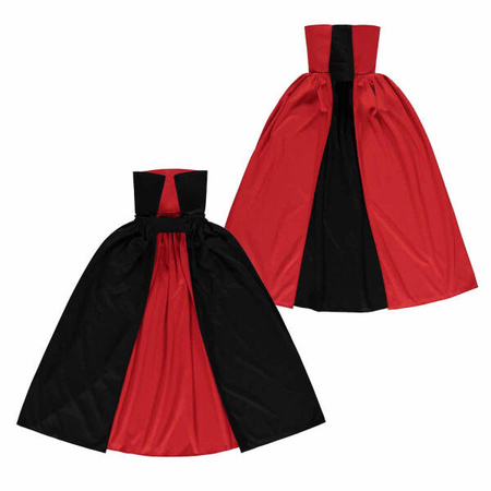 Peleryna z kołnierzem DWUSTRONNA dla dzieci Dracula Wampir