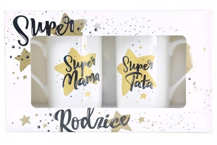 Kubek komplet na prezent dla rodziców - mama i tata
