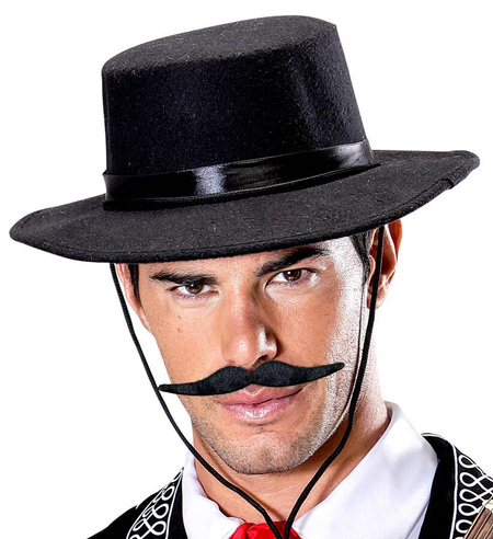 Wąsy czarne hiszpańskie Dali zorro kucharz