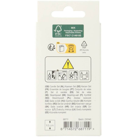 Świeczki urodzinowe na tort Happy Birthday zestaw 11 szt. (kolory Woodland)