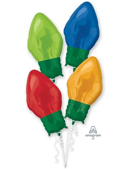 Balon Bożonarodzeniowa lampka 55 cm