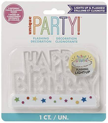 Świeczka urodzinowa na tort Happy Birthday LED świecąca