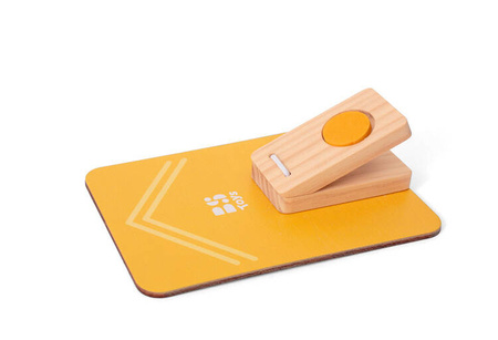 Drewniana gra zręcznościowa - wyrzutnia żetonów