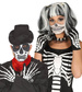 Rękawice kościotrupa szkieletor Halloween