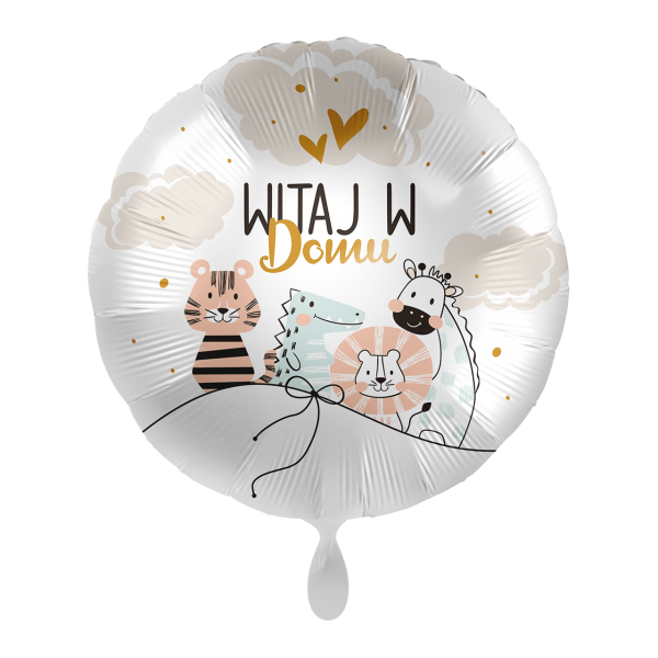 Balon foliowy okrągły Witaj w domu 18 cali