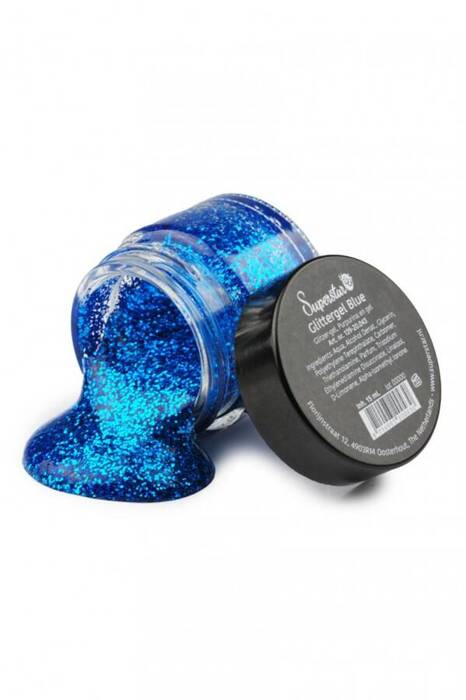 Brokat w żelu do ciała i włosów Blue niebieski Superstar 15 ml