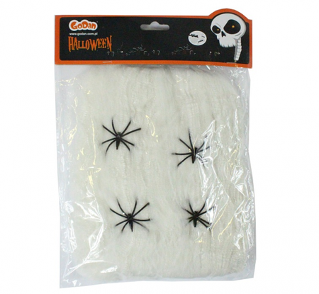 Pajęczyna biała 4 PAJĄKI 20 gram