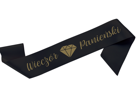 Szarfa satynowa WIECZÓR PANIEŃSKI (różne kolory)