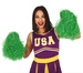 Pompony Cheerleaderki ZIELONE 2 szt.