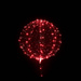 Balon świecący LED CZERWONY zestaw (balon + lampki)