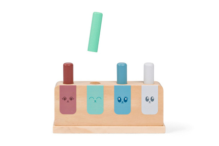 Drewniana gra zręcznościowa patyczki Pop-up BS Toys