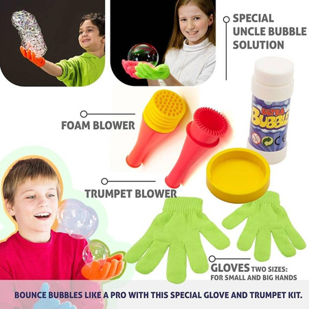 Mobilny Zestaw ZAMYKANIE W BAŃCE 80 cm Uncle Bubble + dodatki