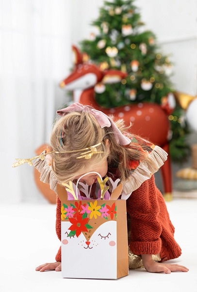 Torebka prezentowa świąteczna JELONEK 20.5 x 30 cm