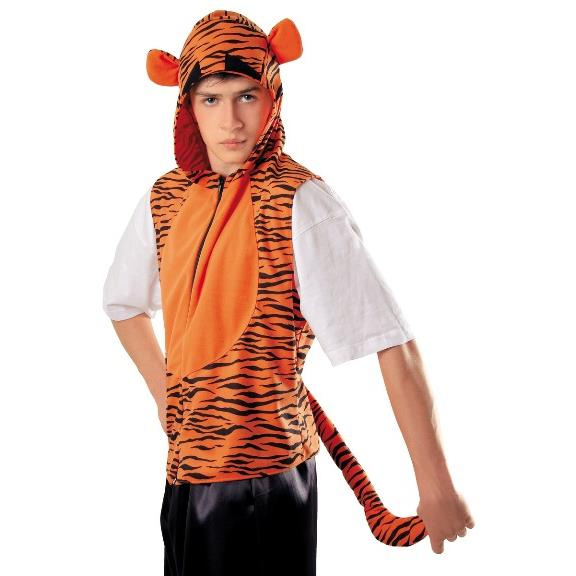 Stój Tygrysek Kubuś Puchatek Kamizelka z kapturem dla dorosłych