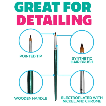 Pędzel do malowania twarzy i ciała KrazeFX - Petal 10