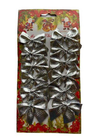 Kokardy dekoracyjne świąteczne 12 szt.