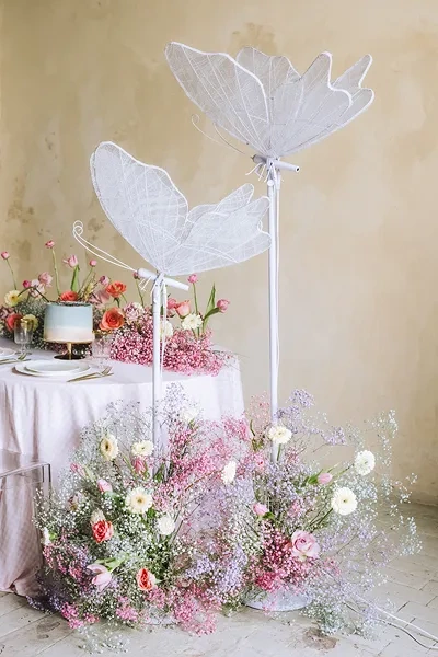 Motyl LED dekoracja świetlna neon 60 cm