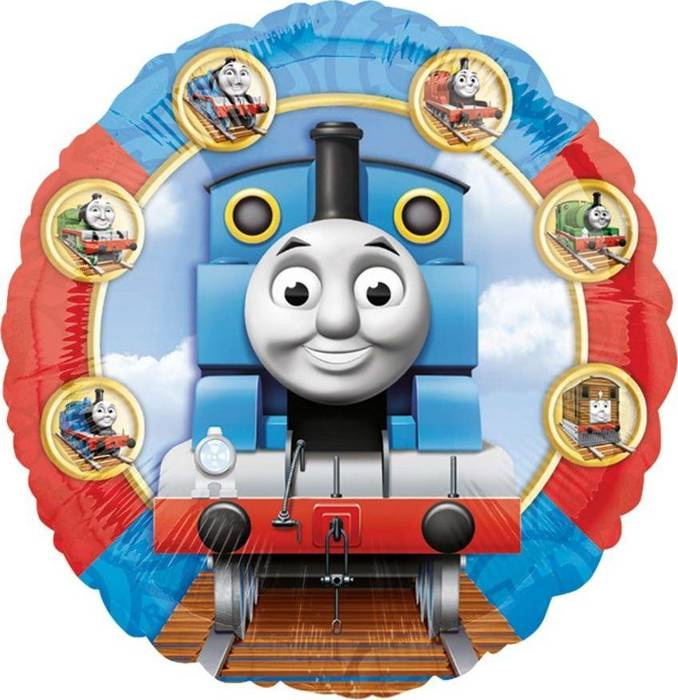 Balon foliowy Tomek i Przyjaciele okrągły 18"