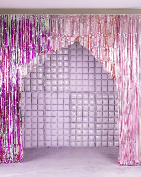 Panel Ścianka balonowa kurtyna dwustronna, fioletowa 55 x 110 cm