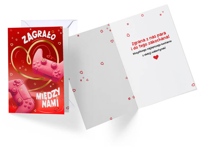 Kartka okolicznościowa WALENTYNKI dla graczy