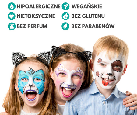 KrazeFX Paletka farb do malowania twarzy i ciała - Celebration