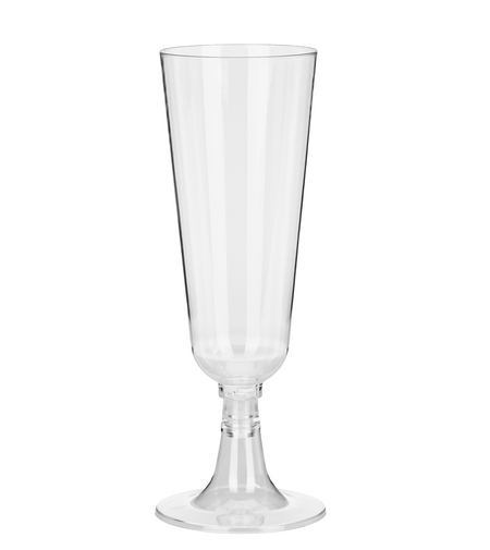 Kieliszki do szampana plastikowe jednorazowe 150ml 8 szt. Sylwester