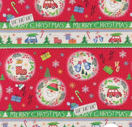 Papier ozdobny do pakowania prezentów Świąteczny Boże Narodzenie mix 200x70 cm (dziecięce)