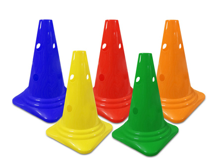 Pachołek gimnastyczny 30 cm z otworami