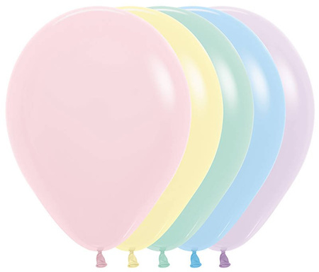 Balony Sempertex Pastel 10 cali 100 szt Mix kolorów