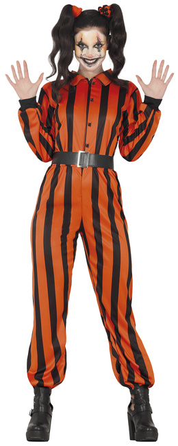 Strój damski Harley Quinn więzień Halloween