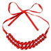 Naszyjnik czerwone korale góralki