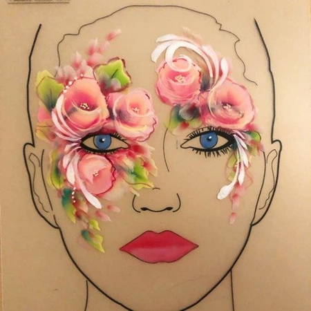 Mata treningowa do malowania twarzy Sally Ann Lynch- Model 0016