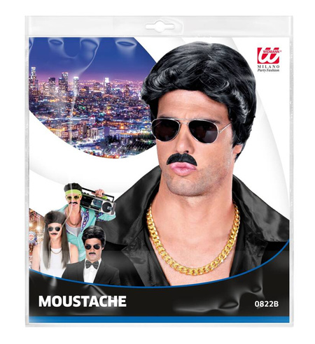 Wąsy sztuczne samoprzylepne 1 szt. czarne MIX