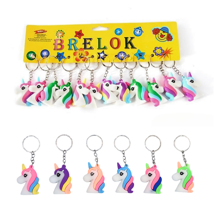 Brelok silikonowy Jednorożec mix wzorów