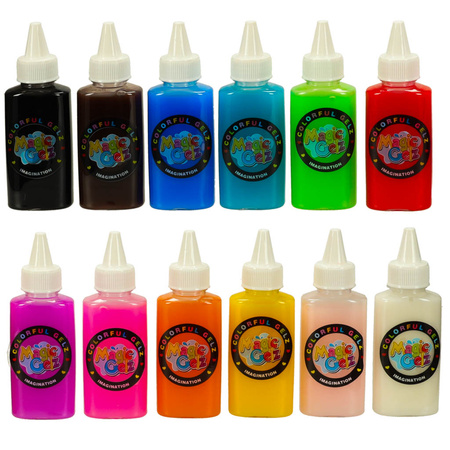 Klej żel kryształowy 3D crystal glue magiczna kuchnia szablony kreatywny zestaw 62 elementy różowy