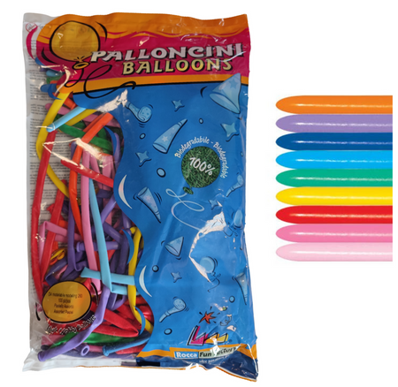 Balony do modelowania Włoskie Palloncini Q260 mix 100 szt.