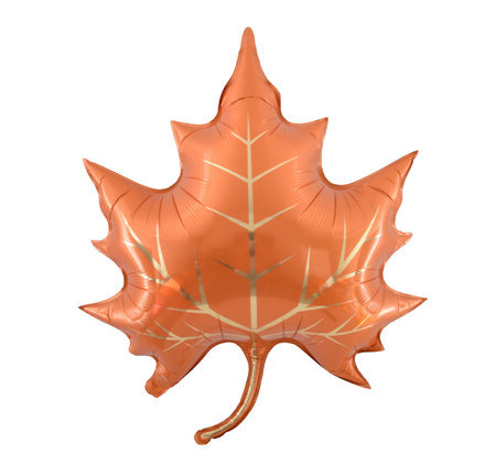 Liść klonu jesienny balon foliowy 58x71 cm
