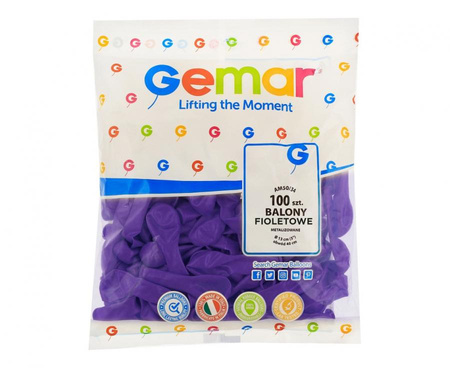 Balon Gemar Metallic 5 cali 100 szt