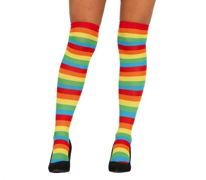 Zakolanówki Pończochy Kolorowe paski