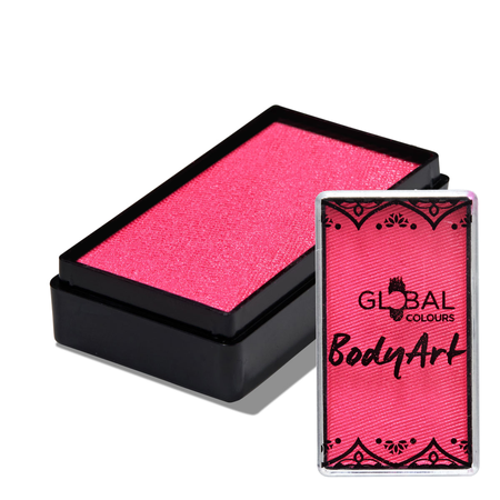 Global Colours farba do twarzy i ciała prostokątna 20g UV Neon Magenta