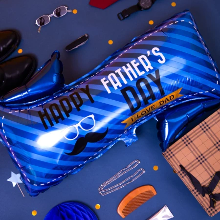 Balon foliowy wstęga Dzień Ojca Happy Father's Day 85 x 66 cm