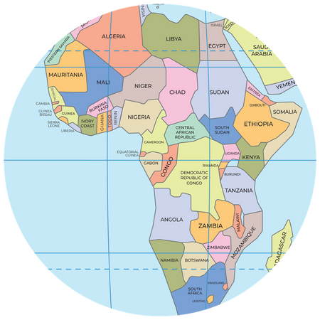 Piłka Balonowa Globus Państwa Świata ENG