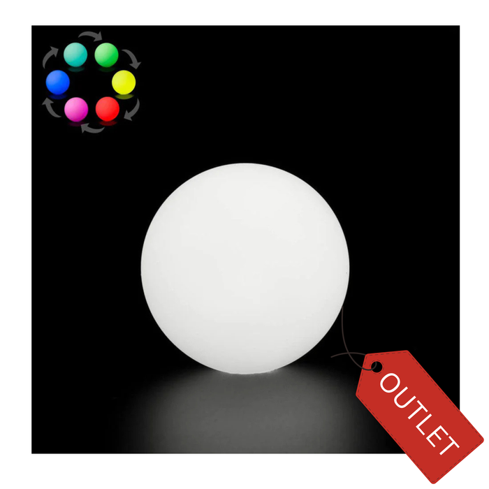 Piłka LED 70mm Tęczowa Fade 150g - OUTLET - przybrudzona