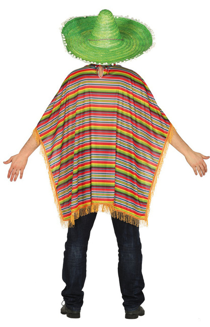 Ponczo Meksykańskie Poncho Strój dla dorosłych rozm. L